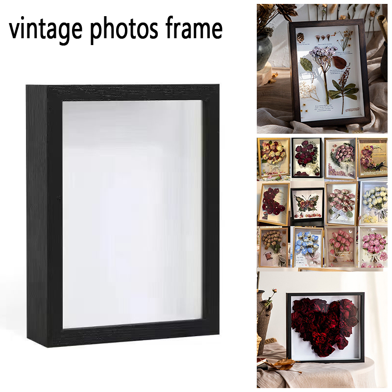 Pressed Flower Frame - 스테레오 홀로우 3cm 솔리드 우드 DIY