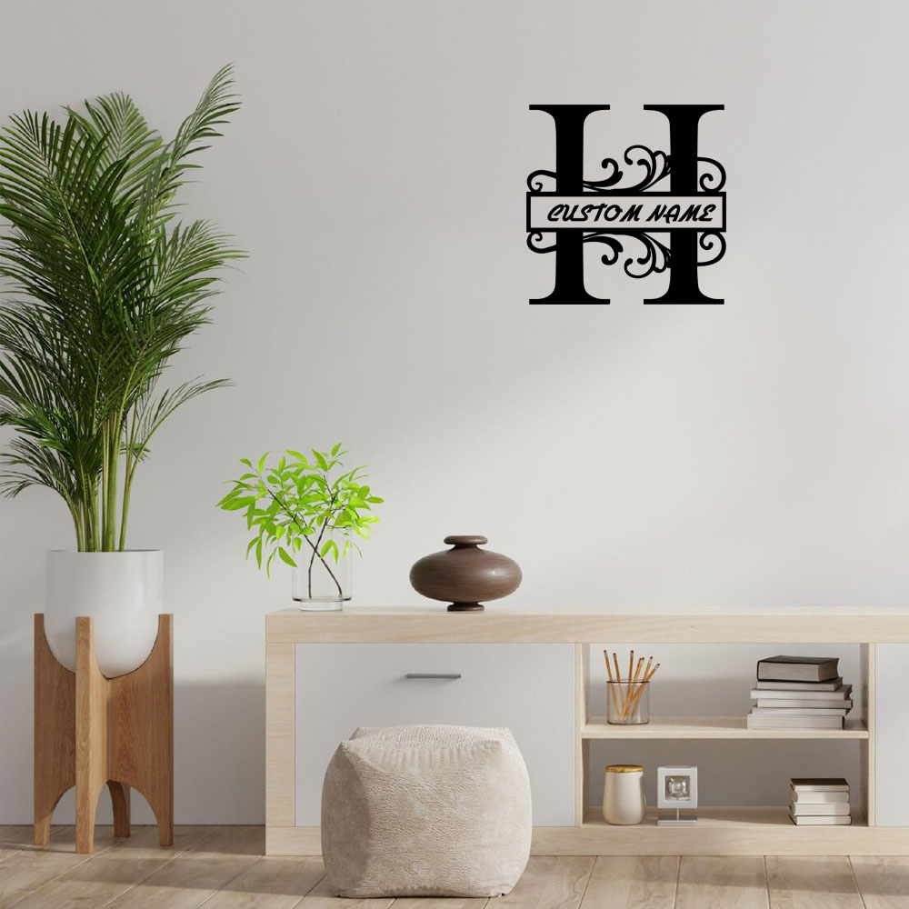 Home Decor Wallpaper - 1PC 우수한 문자 H 맞춤형 이름