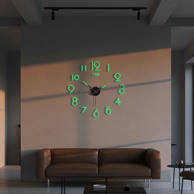 Wall Clock Silent - 아크릴 미러 3D DIY 벽시계 2026