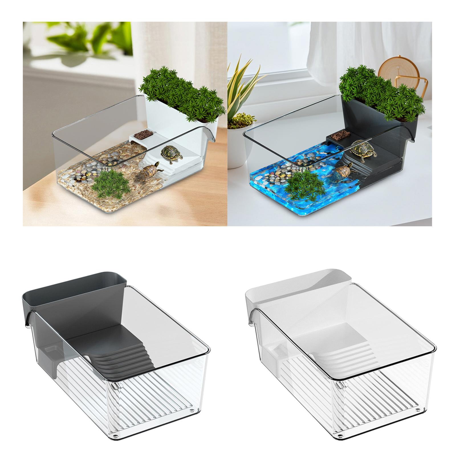 Home Decor Habitat - 소형 거북이 수족관, 파충류 서식지, 장식용,