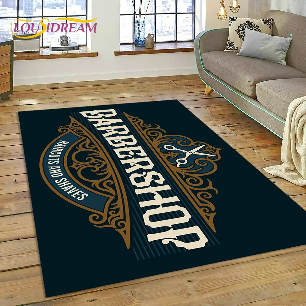 Home Decor Online Shop - 패션 이발소 로고 해골 빈티지 카펫