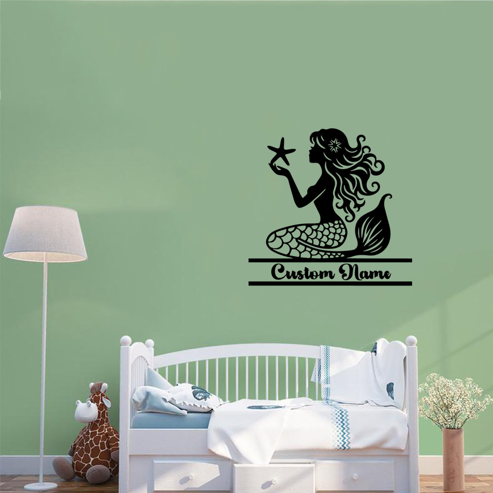 Home Decor Wall Tiles - 1PC 크리 에이 티브 인어 맞춤