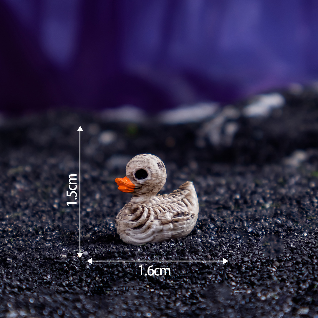 Home Decor Duck - 고딕 해골 오리 레진 장식품 피규어,