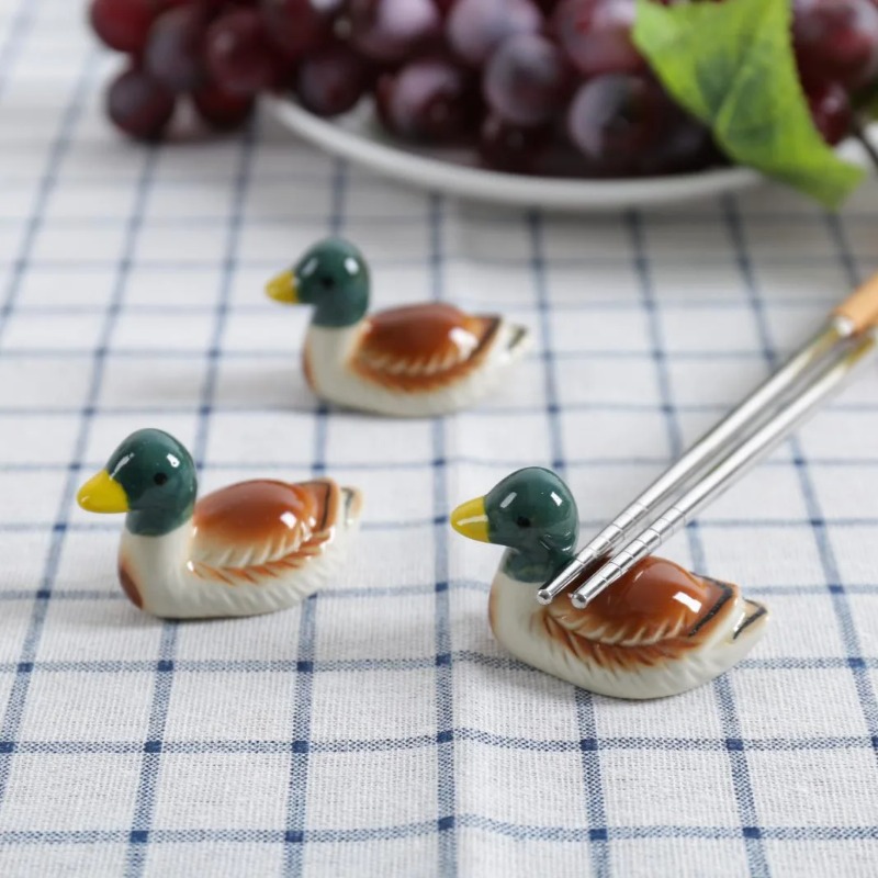 Home Decor Duck - 일본 스타일 세라믹 만다린 덕 젓가락