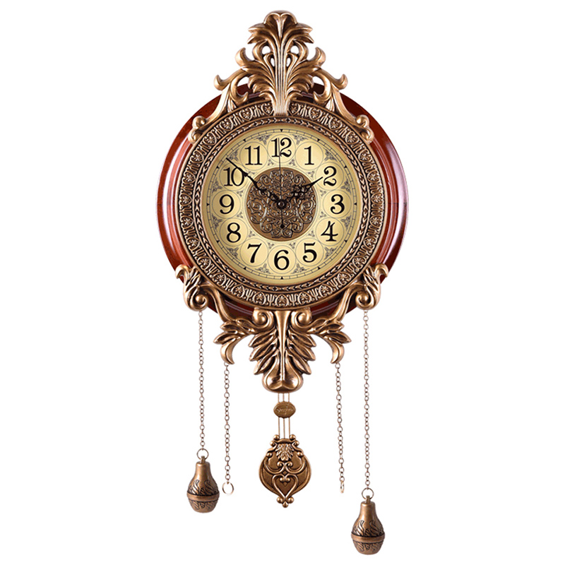 Wall Clock Silent - 원목 무소음 벽시계, 유럽 및 미국