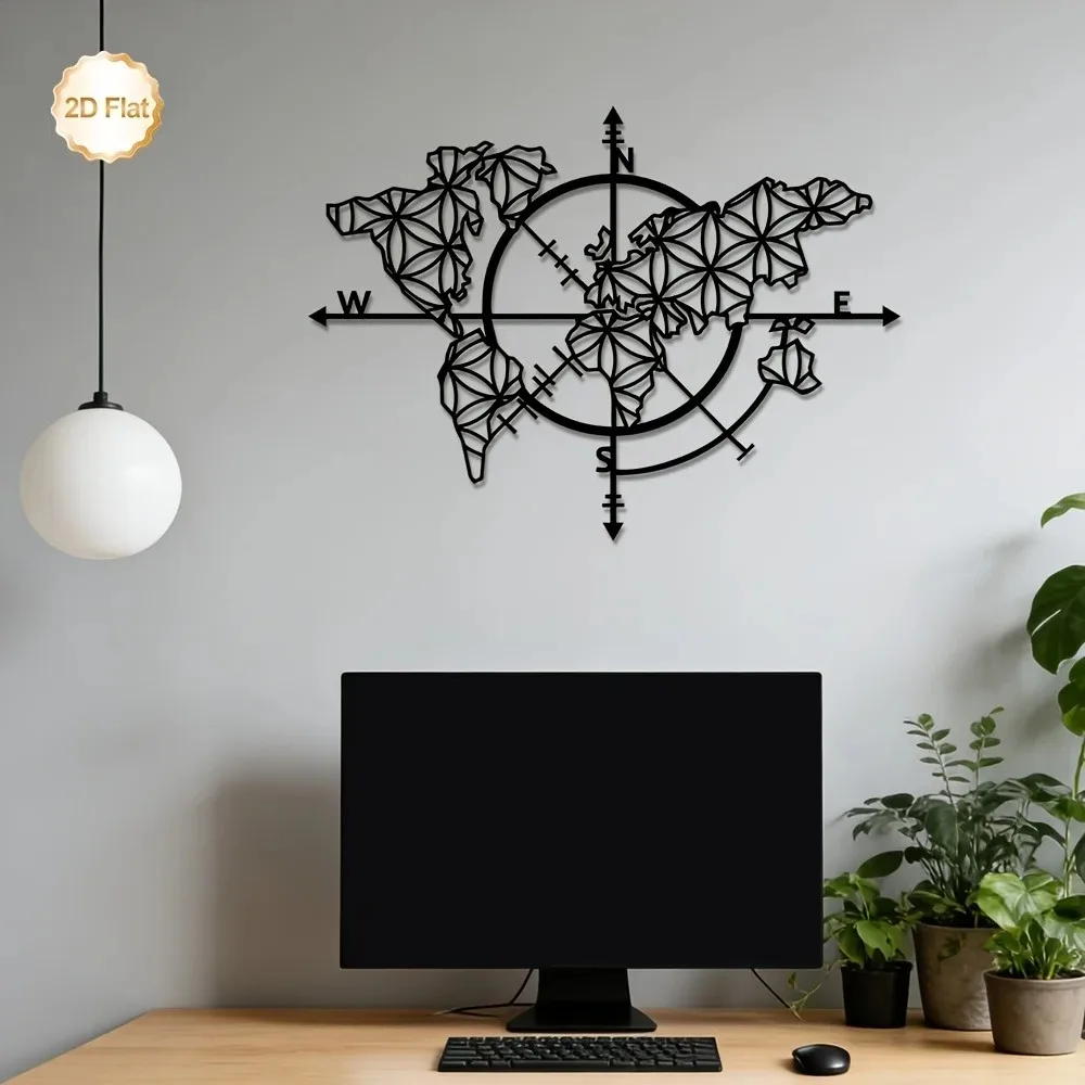 Home Decor Brand - 브랜드 메탈 벽 장식 철제 나침반