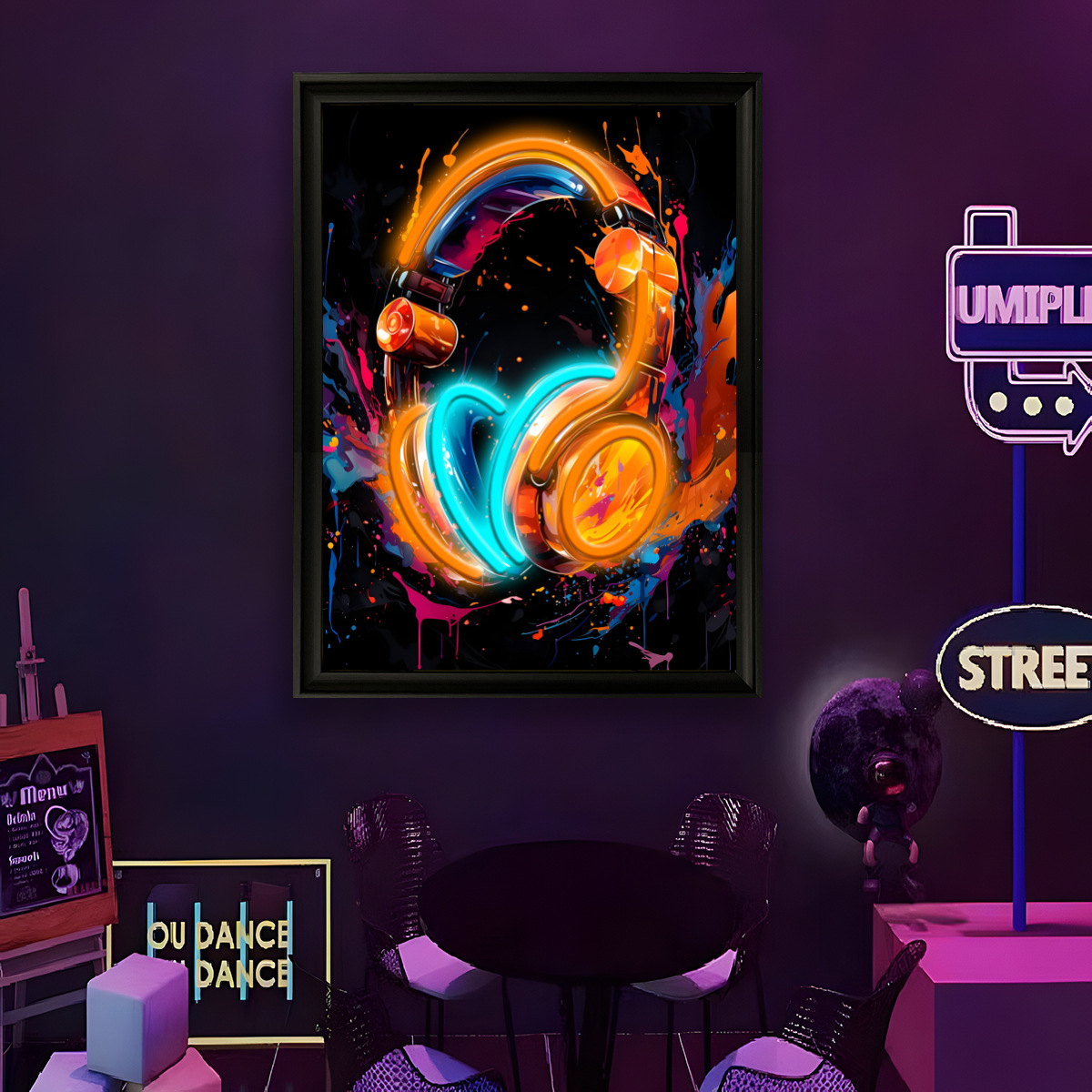USB 전원 LED 네온 라이트 재미있는 벽화 아트 포 - Home Decor Painting 리뷰 및 가격