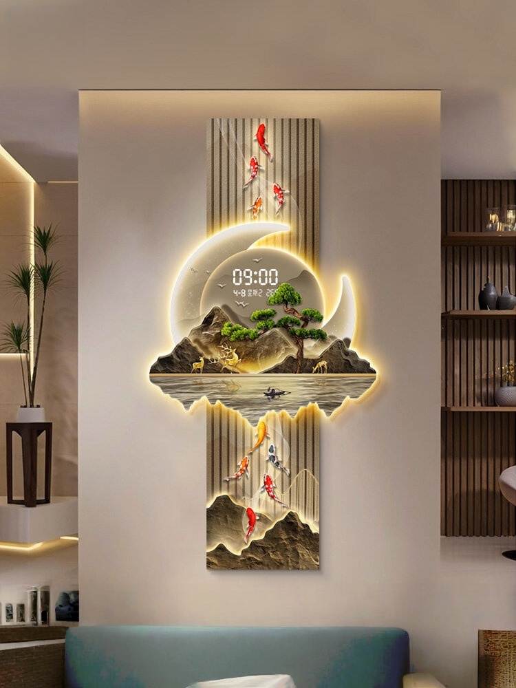 디자인 고급 벽시계 거실 LED 벽시계 무소음 벽시계  - Wall Clock Silent 리뷰 및 가격
