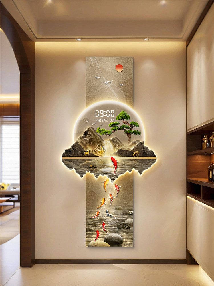 디자인 고급 벽시계 거실 LED 벽시계 무소음 벽시계  - Wall Clock Silent 리뷰 및 가격