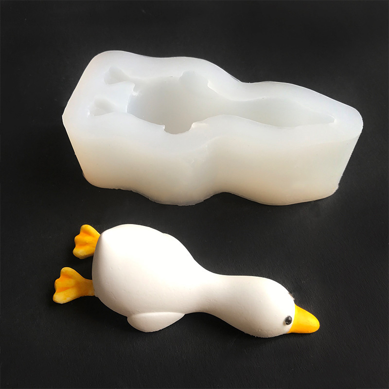 새로운 3D 귀여운 오리 모양 실리콘 몰드 DIY 향초 - Home Decor Duck 리뷰 및 가격