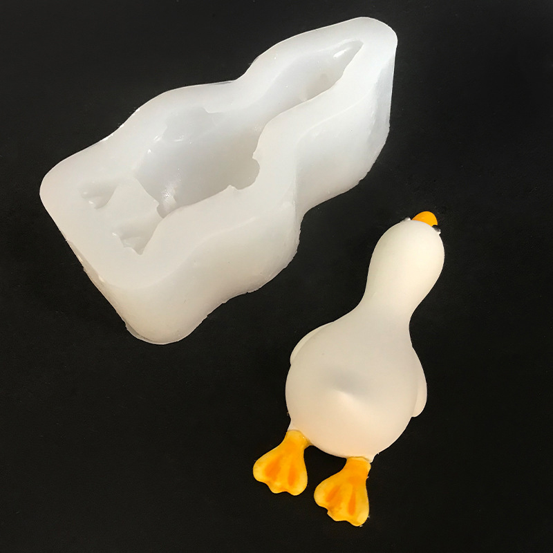 새로운 3D 귀여운 오리 모양 실리콘 몰드 DIY 향초 - Home Decor Duck 리뷰 및 가격