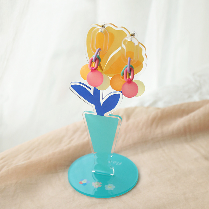 사진을위한 아크릴 쥬얼리 디스플레이 스탠드 다채로운 꽃 - Home Decor Online Shop 리뷰 및 가격