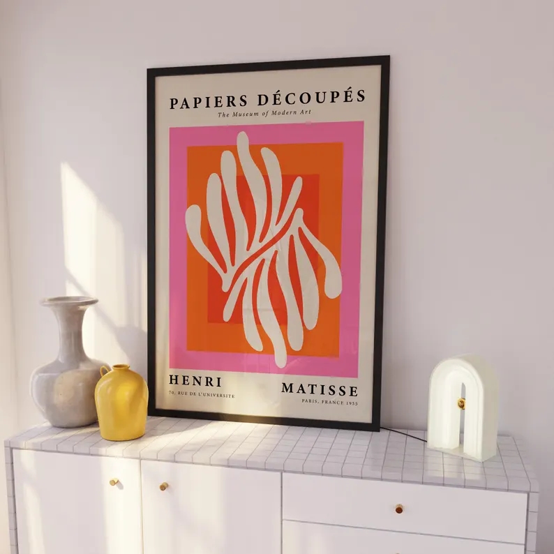 3pcs현대 오렌지 바우하우스와 피카소 벽 아트 인쇄  - Home Decor Aesthetic 리뷰 및 가격