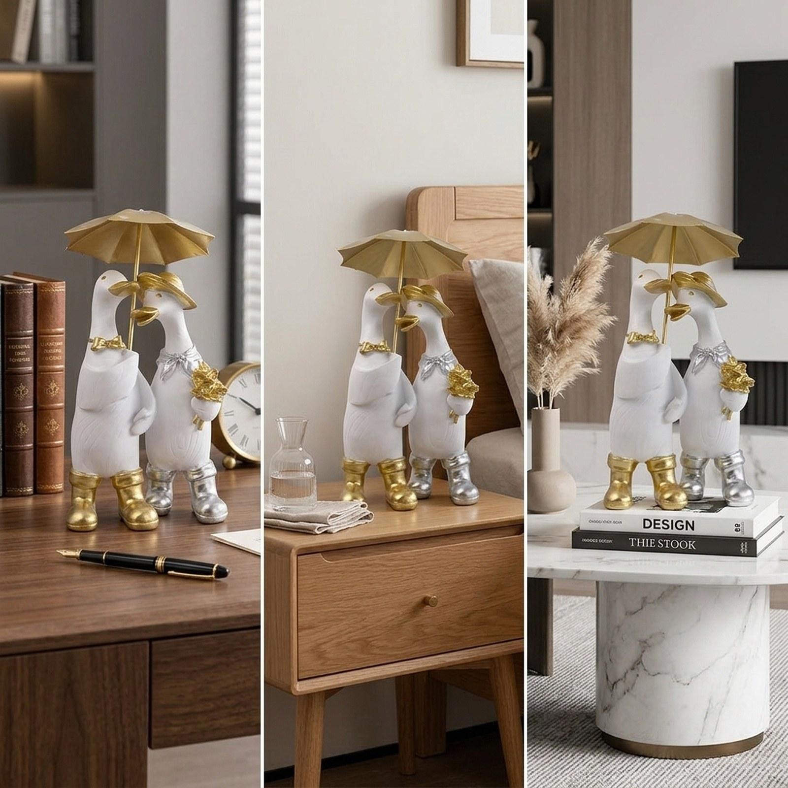 실물 같은 오리 동상 수지 동물 장식품 탁상 조각품 홈 - Home Decor Duck 리뷰 및 가격