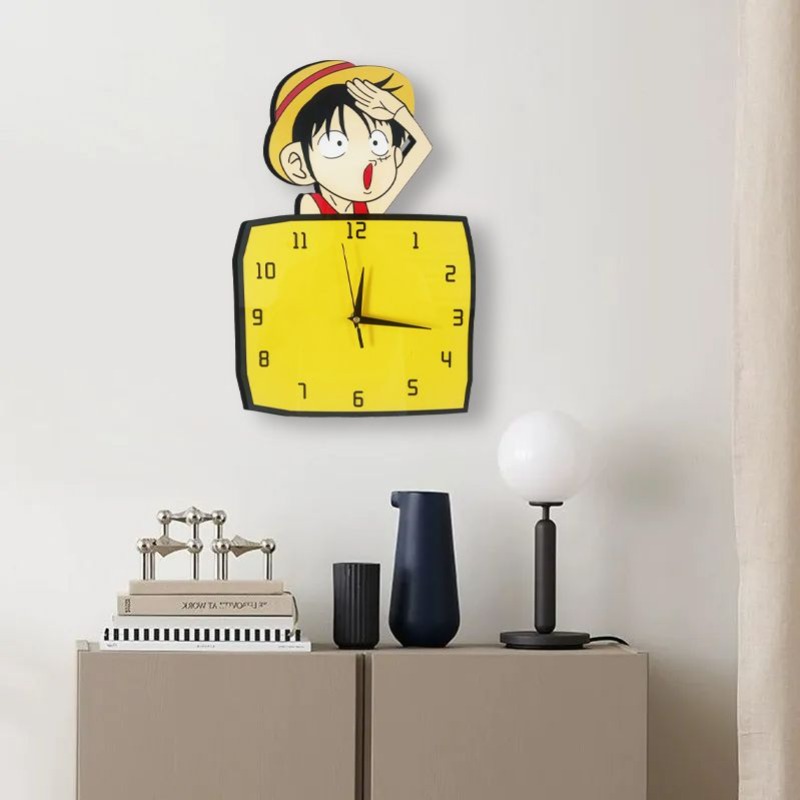 Monkey· D·Luffy 귀여운 달콤한 카와이 성격 - Wall Clock Silent 리뷰 및 가격