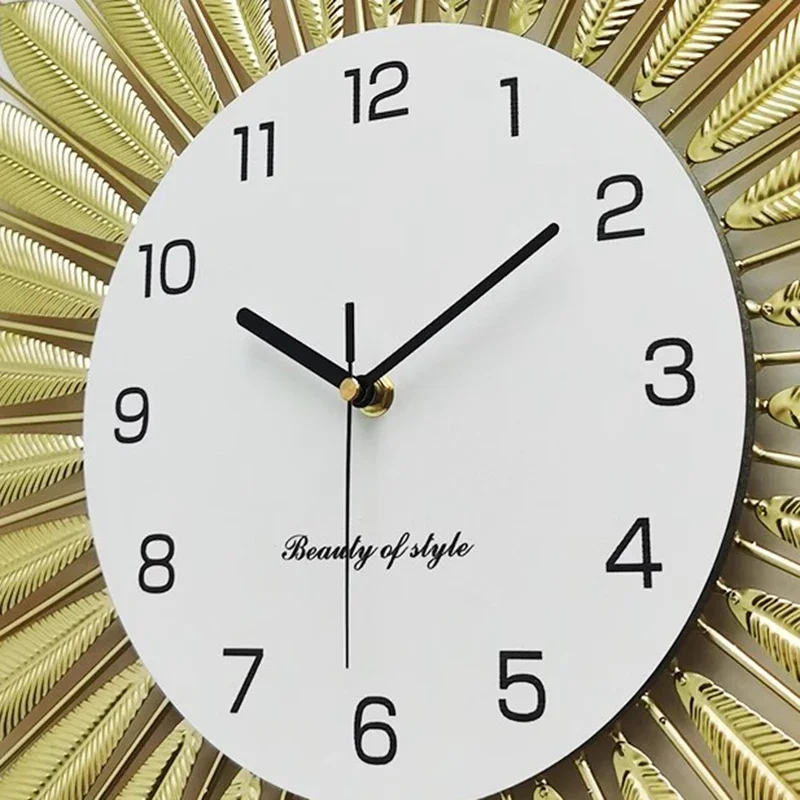 북유럽 거실 벽시계 장식 침실 금속 럭셔리 벽시계 무소 - Wall Clock Silent 리뷰 및 가격