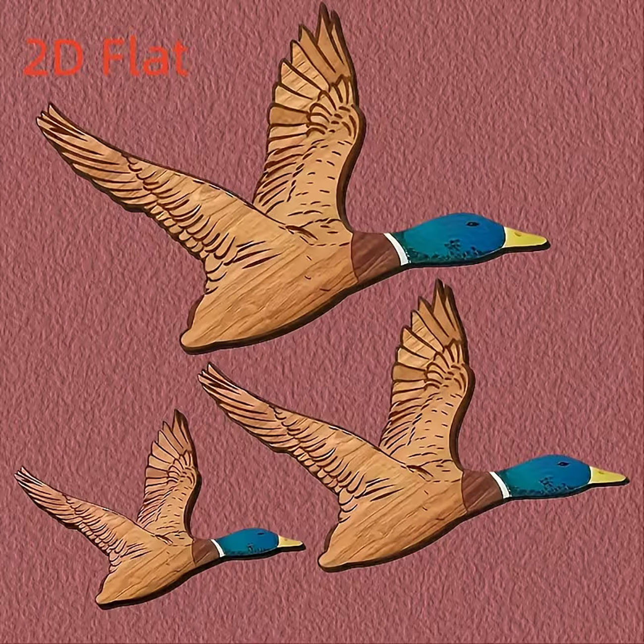 나노 테이프로 부착하는 3개 세트 날으는 청둥오리 나무 - Home Decor Duck 리뷰 및 가격