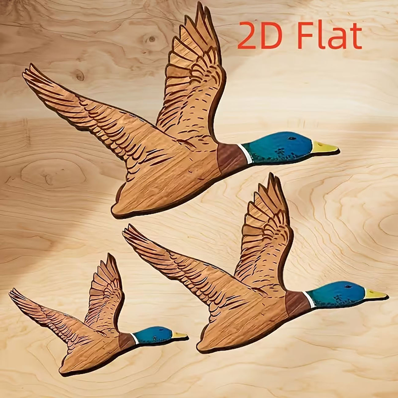 나노 테이프로 부착하는 3개 세트 날으는 청둥오리 나무 - Home Decor Duck 리뷰 및 가격