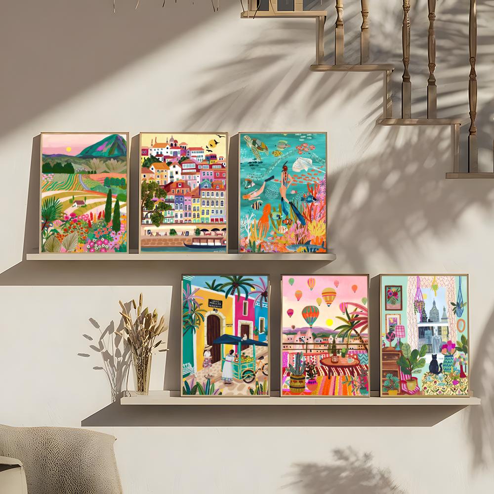 뉴질랜드 블루 풀스 레이크 여행 화이트페이퍼 포스터 H - Home Decor Wallpaper 리뷰 및 가격
