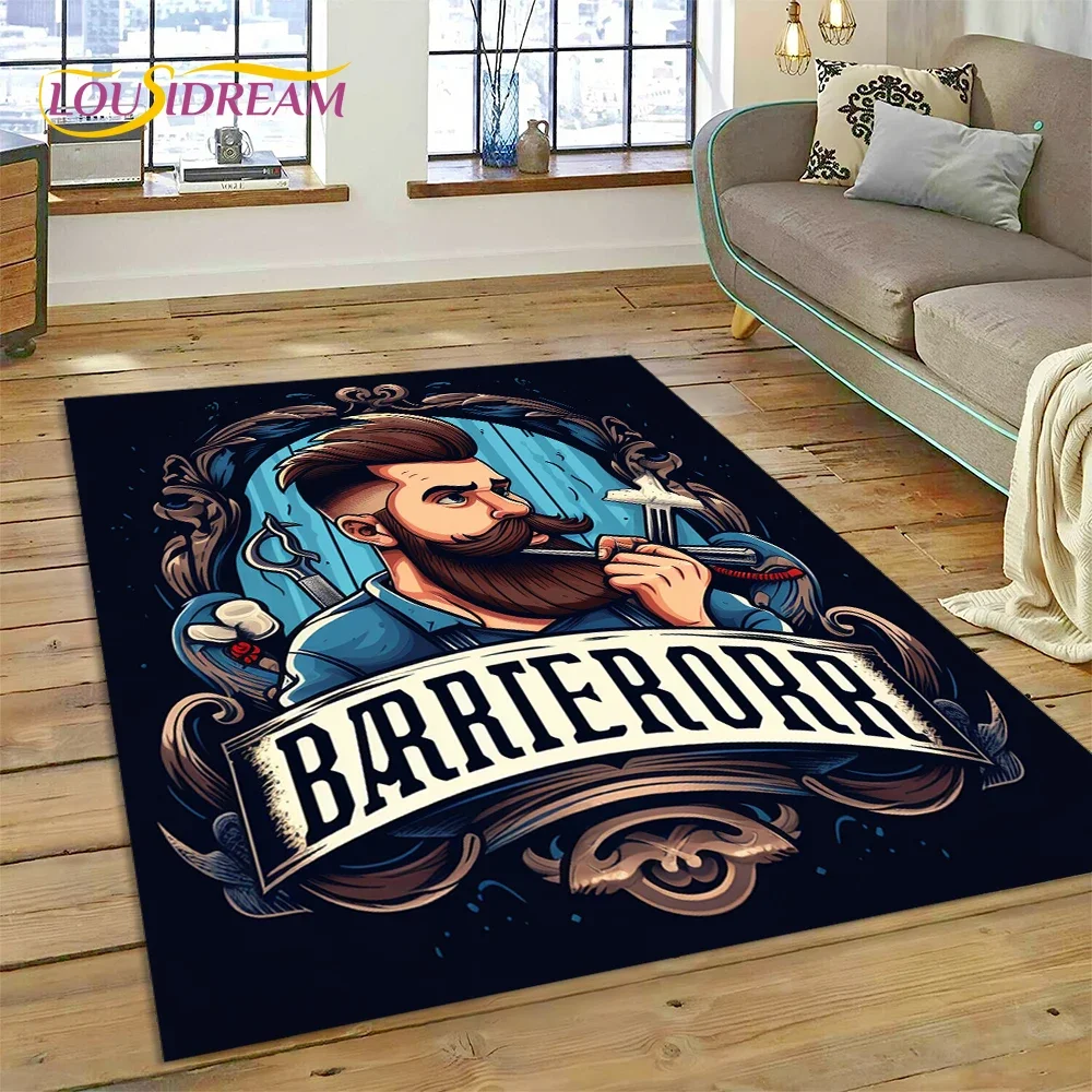 패션 이발소 로고 해골 빈티지 카펫 러그 침실 거실 홈 - Home Decor Online Shop 리뷰 및 가격