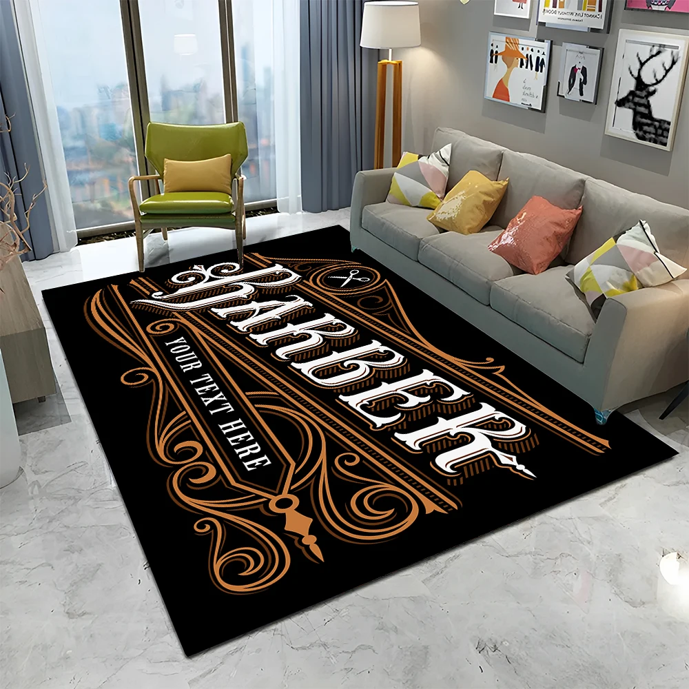 3D 바버샵 해골 빈티지 간판 HD 카펫 러그 (홈 거 - Home Decor Online Shop 리뷰 및 가격