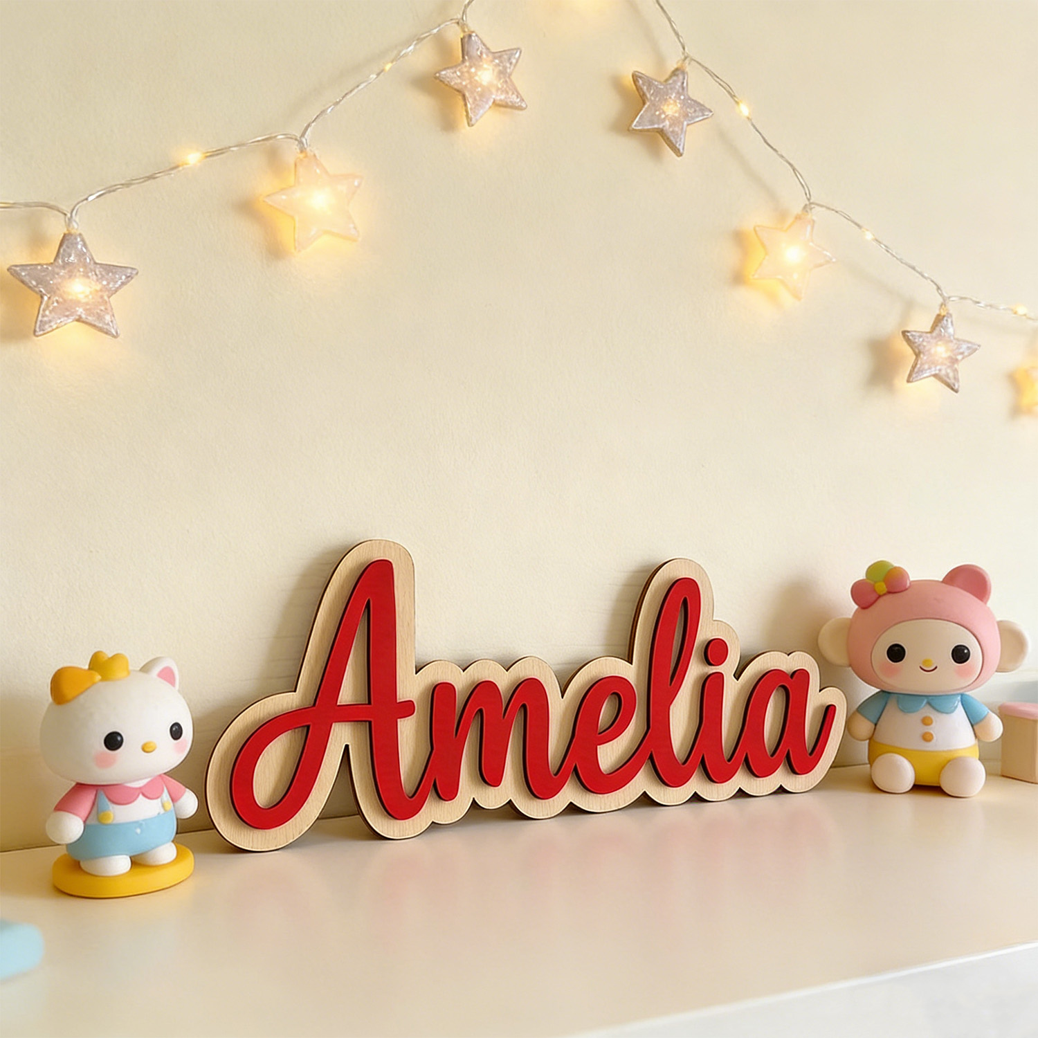 1개 맞춤형 이중층 목재 성 이름표, 맞춤형 선물, 어 - Home Decor Brand 리뷰 및 가격