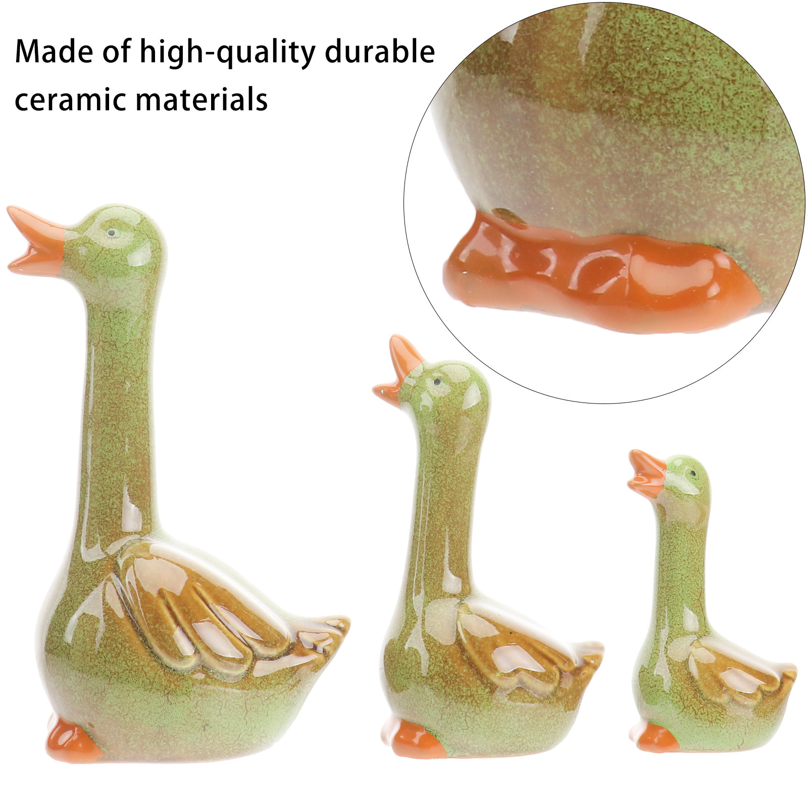 3Pcs 장식용 오리 장식품 세라믹 공예품 절묘한 수제 - Home Decor Duck 리뷰 및 가격