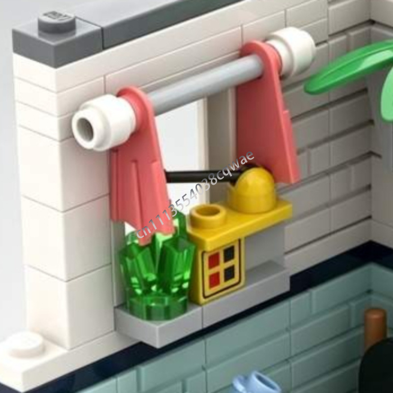145개 부품 욕실 환경 인테리어 모델 MOC 맞춤형  - Home Decor Habitat 리뷰 및 가격
