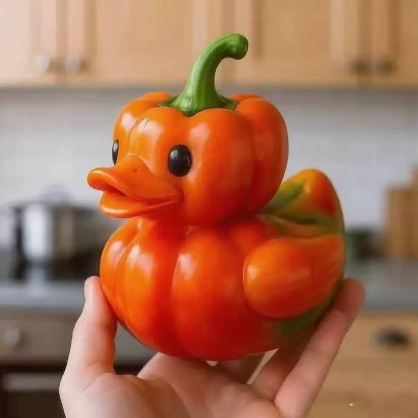 야채 오리 조각상 기발한 양상추 오리 장식품 장식품 오 - Home Decor Duck 리뷰 및 가격
