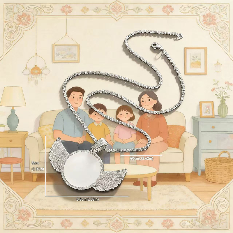 맞춤형 목걸이 세트, 인쇄 가능한 천사 날개 목걸이,  - Home Decor Com 리뷰 및 가격