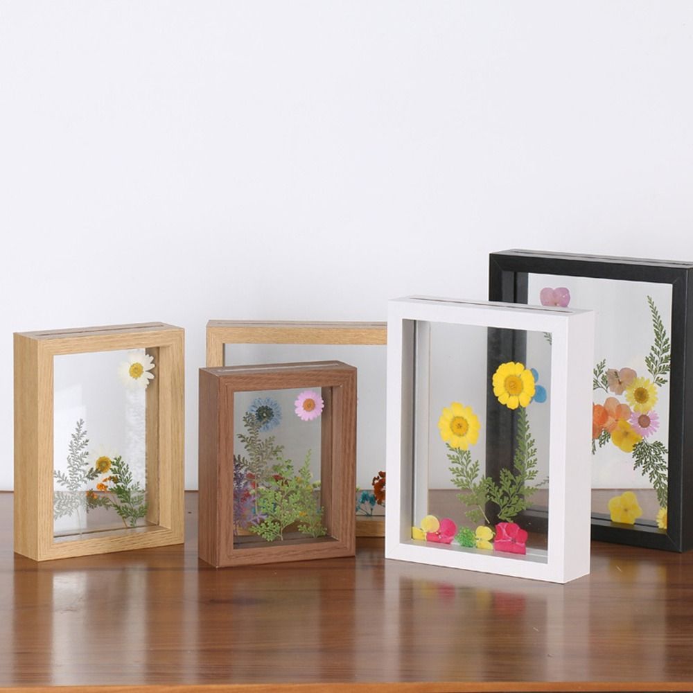 나무 유리 잎 표본 프레임 투명 양면 사진 디스플레이  - Pressed Flower Frame 리뷰 및 가격