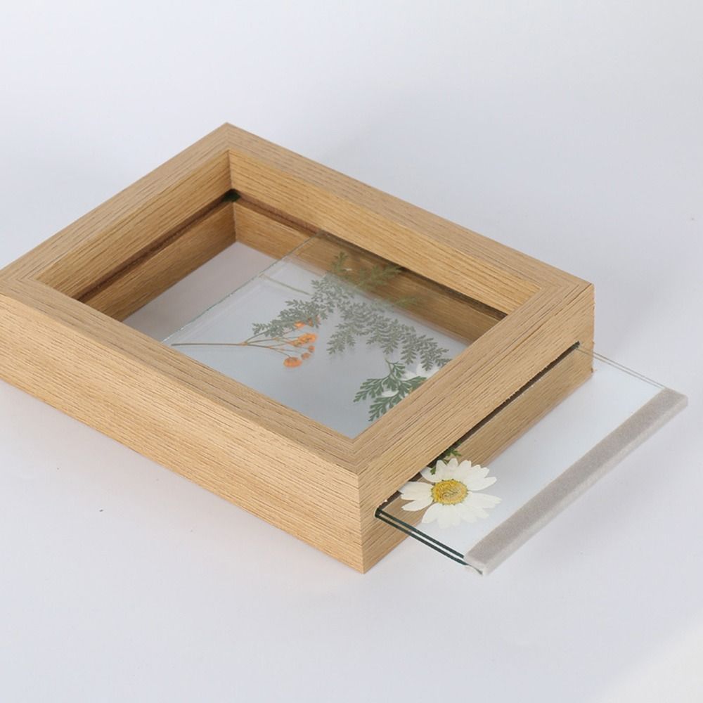 나무 유리 잎 표본 프레임 투명 양면 사진 디스플레이  - Pressed Flower Frame 리뷰 및 가격