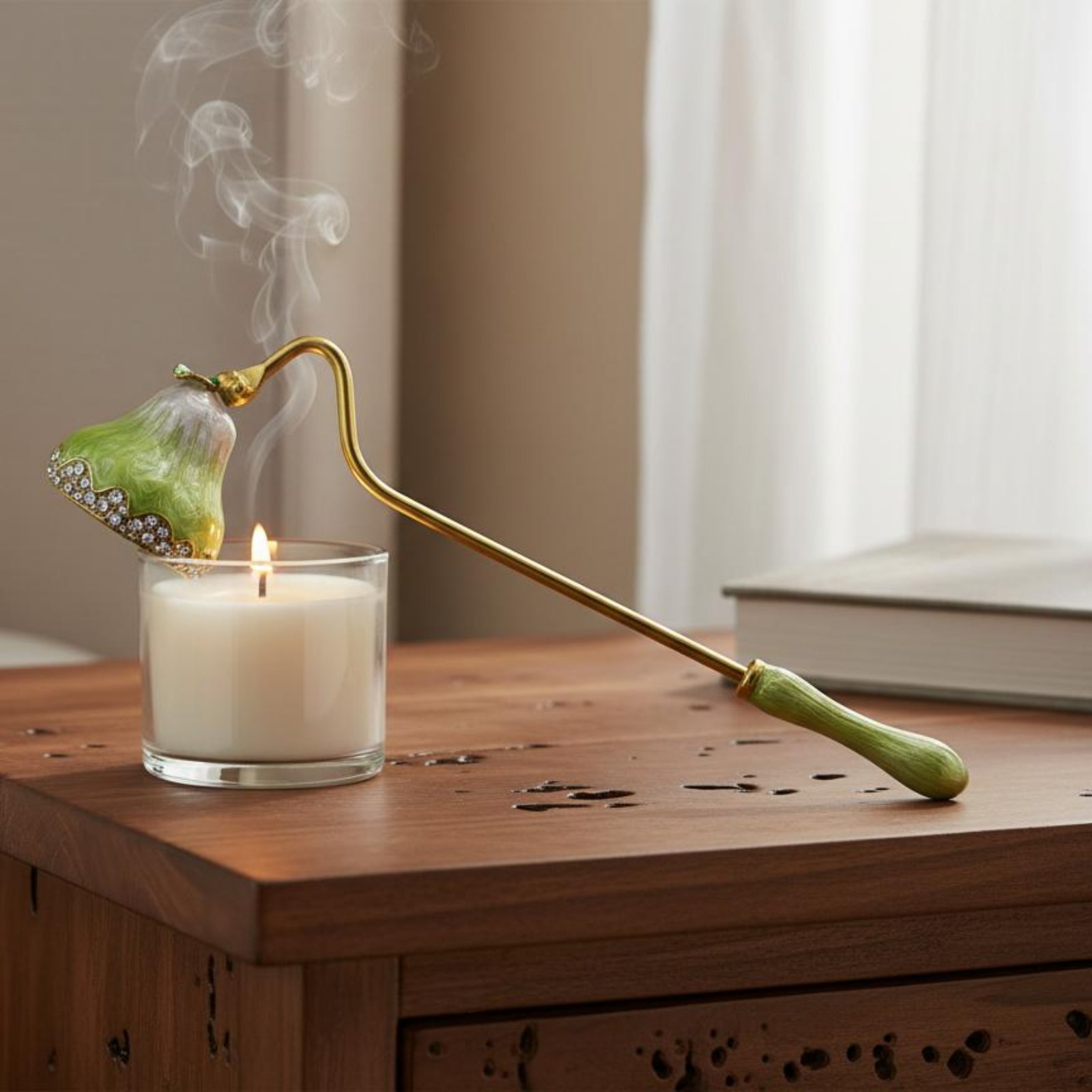 긴 손잡이 양초 심지 끄우개는 안전하게 양초 심지를 꺼 - Home Decor Gold 리뷰 및 가격