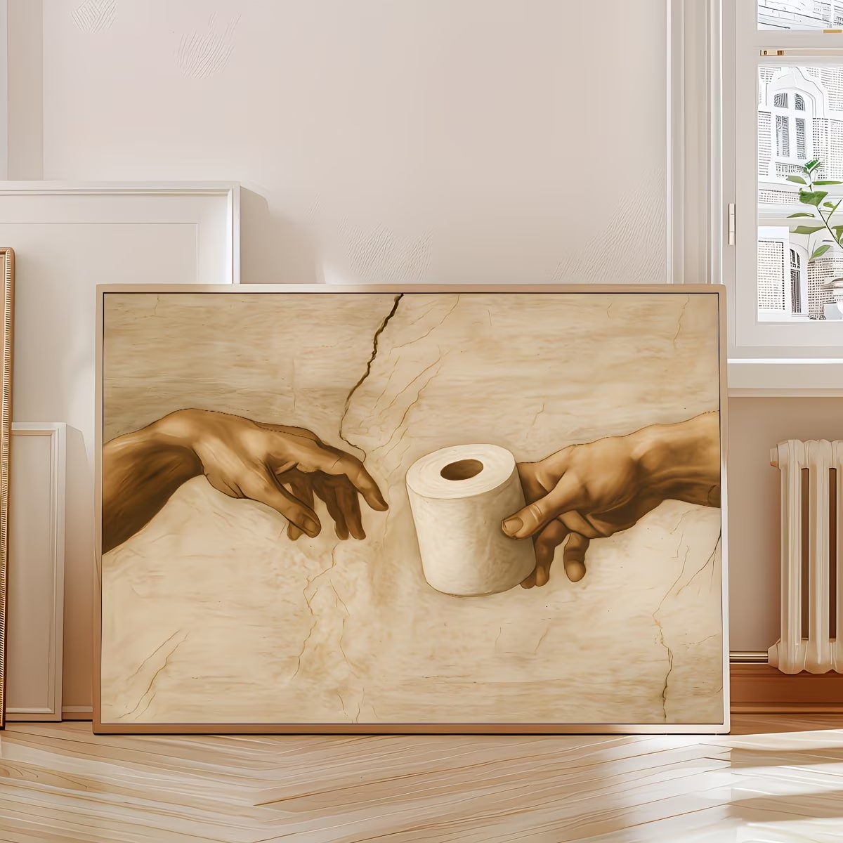 레트로 유머러스 화장지 벽 아트 인쇄 캔버스 회화 포스 - Home Decor Wallpaper 리뷰 및 가격