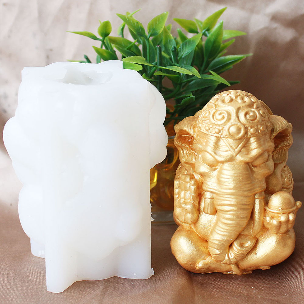 태국 인도 가네샤 부의 신 석고 장식 양초 실리콘 몰드 - Home Decor Indonesia 리뷰 및 가격