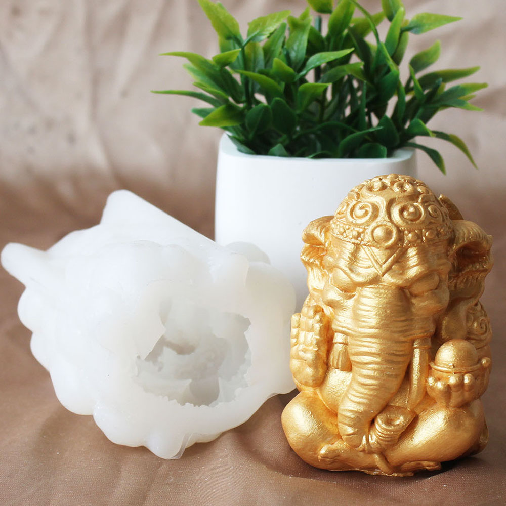태국 인도 가네샤 부의 신 석고 장식 양초 실리콘 몰드 - Home Decor Indonesia 리뷰 및 가격